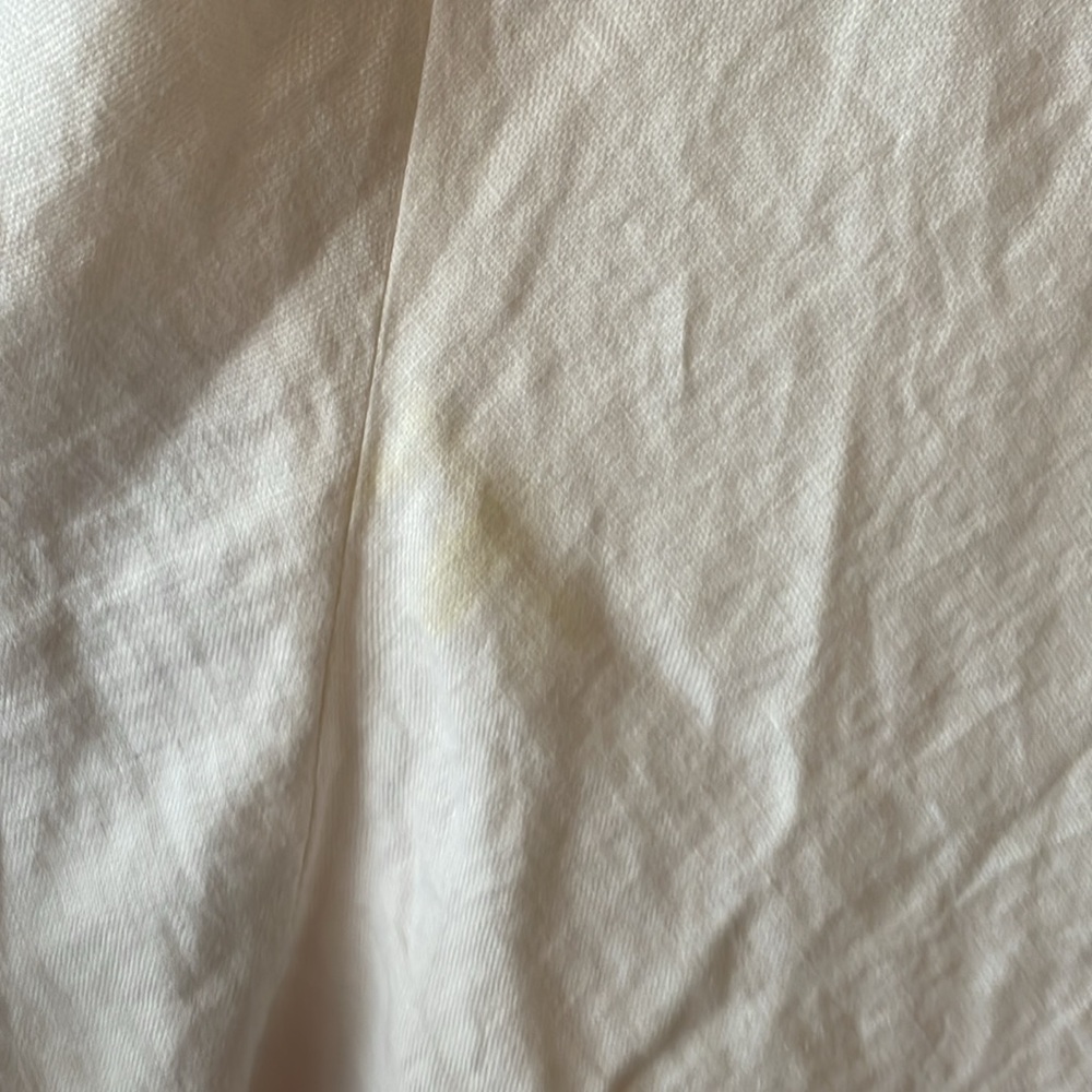 Linen white skirt - Picture 4 of 5